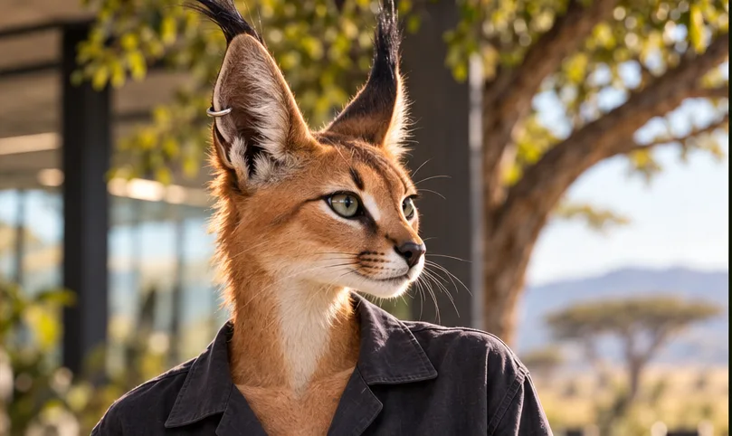 The Caracal, the designer